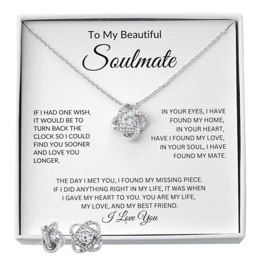 To My Beautiful Soulmate with Earrings