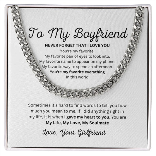 To My Boyfriend