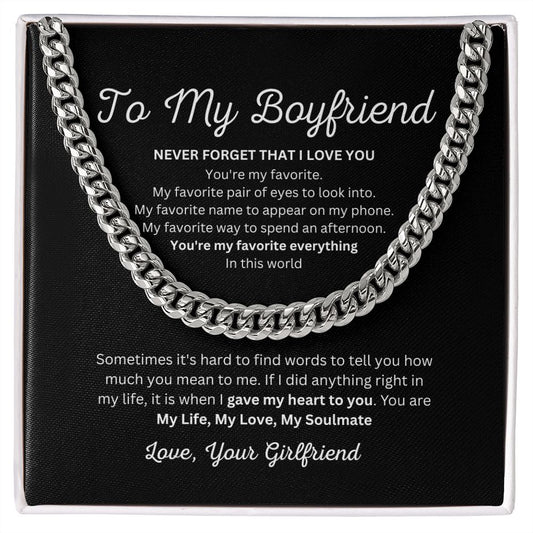 To My Boyfriend